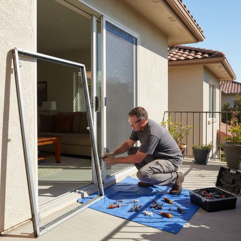 Patio Door Track Repair in Alpharetta, GA