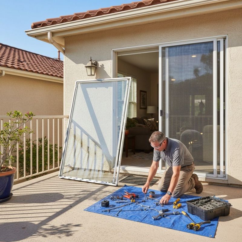 Sliding Door Track Repair in Alpharetta, GA